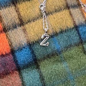 NWT Silver Chain Initial Necklace